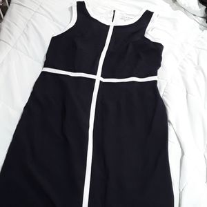 Navy and white stripped dress